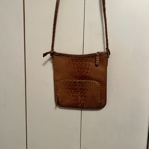 Marc Fisher Faux-Croc Embossed Crossbody - Brown - Picture 2 of 2